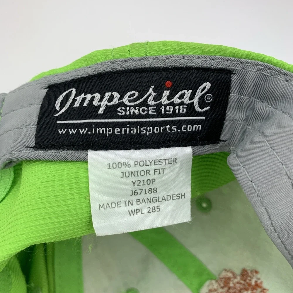Oak Tree Country Club Hat Junior Fit Bright Green Imperial Oklahoma Golf Cap